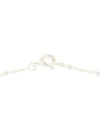 Sterling Silver Fine Ball Chain Choker - link has visual effect only
