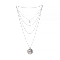 Multi Row Delicate Silver Filigree Choker - link has visual effect only