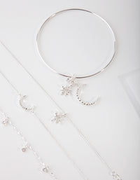 Silver Celestial Bracelet 4-Pack - link has visual effect only