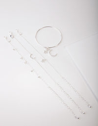 Silver Celestial Bracelet 4-Pack - link has visual effect only