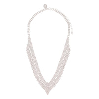 Silver Tiered Diamante Princess Necklace - link has visual effect only