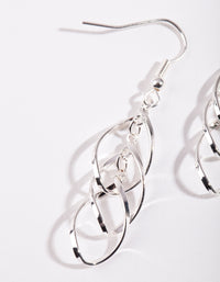 Silver Weave Leaf Earrings - link has visual effect only