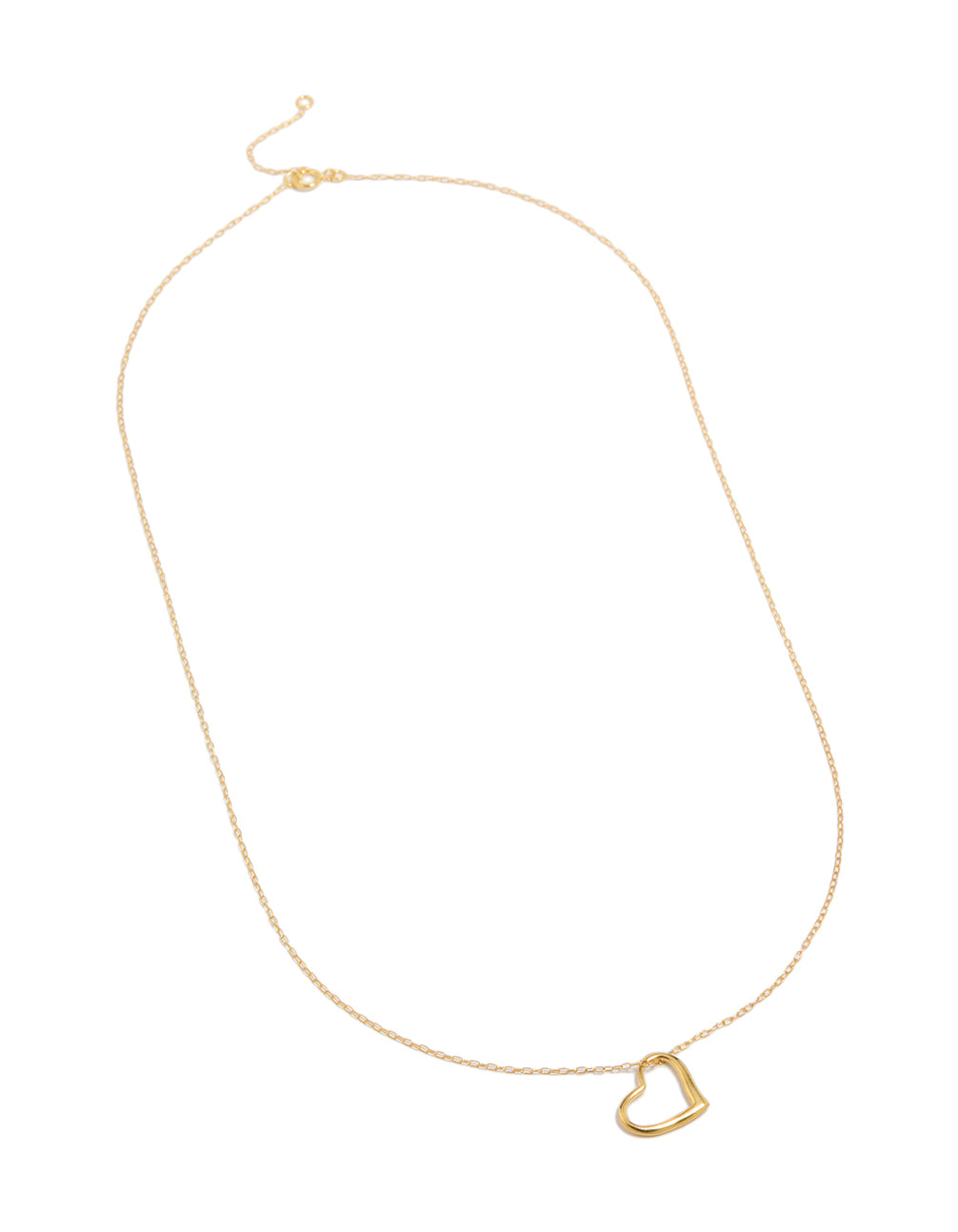Gold Plated Sterling Silver Heart Necklace