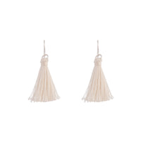 Silver Mini Tassel Earrings - link has visual effect only