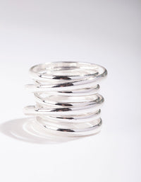 Silver Layered Band Ring - link has visual effect only