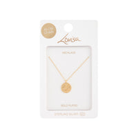 Gold Plated Sterling Silver Sixpence Necklace - link has visual effect only
