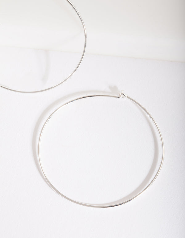 Sterling Silver 45Mm Hoop