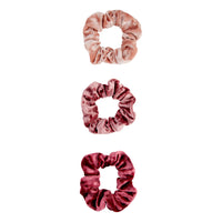 Pink Velvet Scrunchie Pack - link has visual effect only