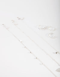 Silver Leaf Anket & Toe Ring Set - link has visual effect only