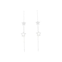 Sterling Silver Star Thread Earrings - link has visual effect only