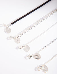 Lightning Bolt Silver Bracelet & Anklet Pack - link has visual effect only