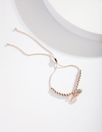 Rose Gold Fireball Charm Bracelet - link has visual effect only