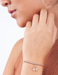Rose Gold Fireball Charm Bracelet - link has visual effect only