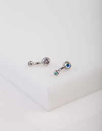 Surgical Steel Iridescent Belly Bar Pack - link has visual effect only
