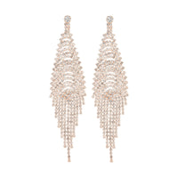 Rose Gold Chain Waterfall Earrings - link has visual effect only