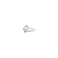 Cubic Zirconia Teardrop Engagement Ring - link has visual effect only
