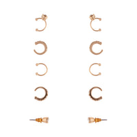 Gold Diamante Cuff Earrings 5-Pack - link has visual effect only
