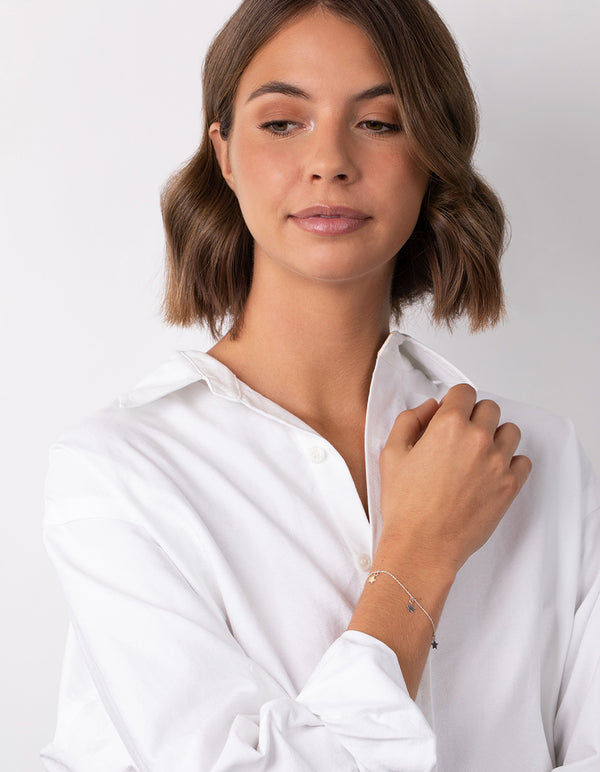 Sterling Silver Star Anklet