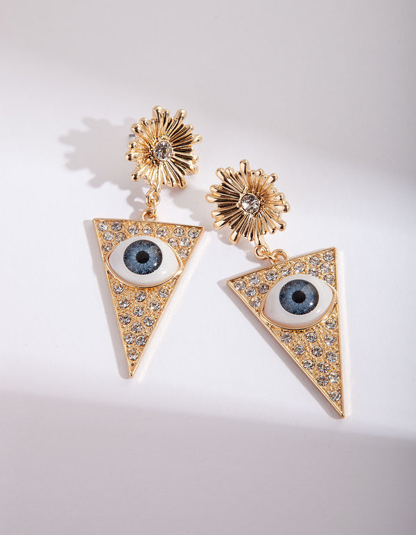 Bling Eye Earrings