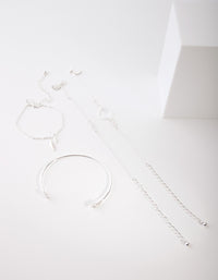 Silver Leaf Bracelet 4-Pack - link has visual effect only