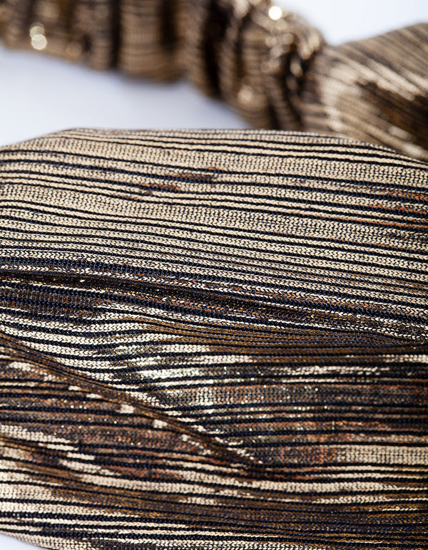 Metallic Stretch Turban Headband