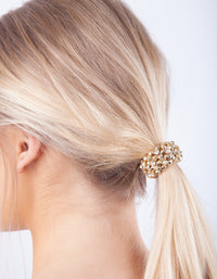 Gold Disco Ball Hair Tie - link has visual effect only