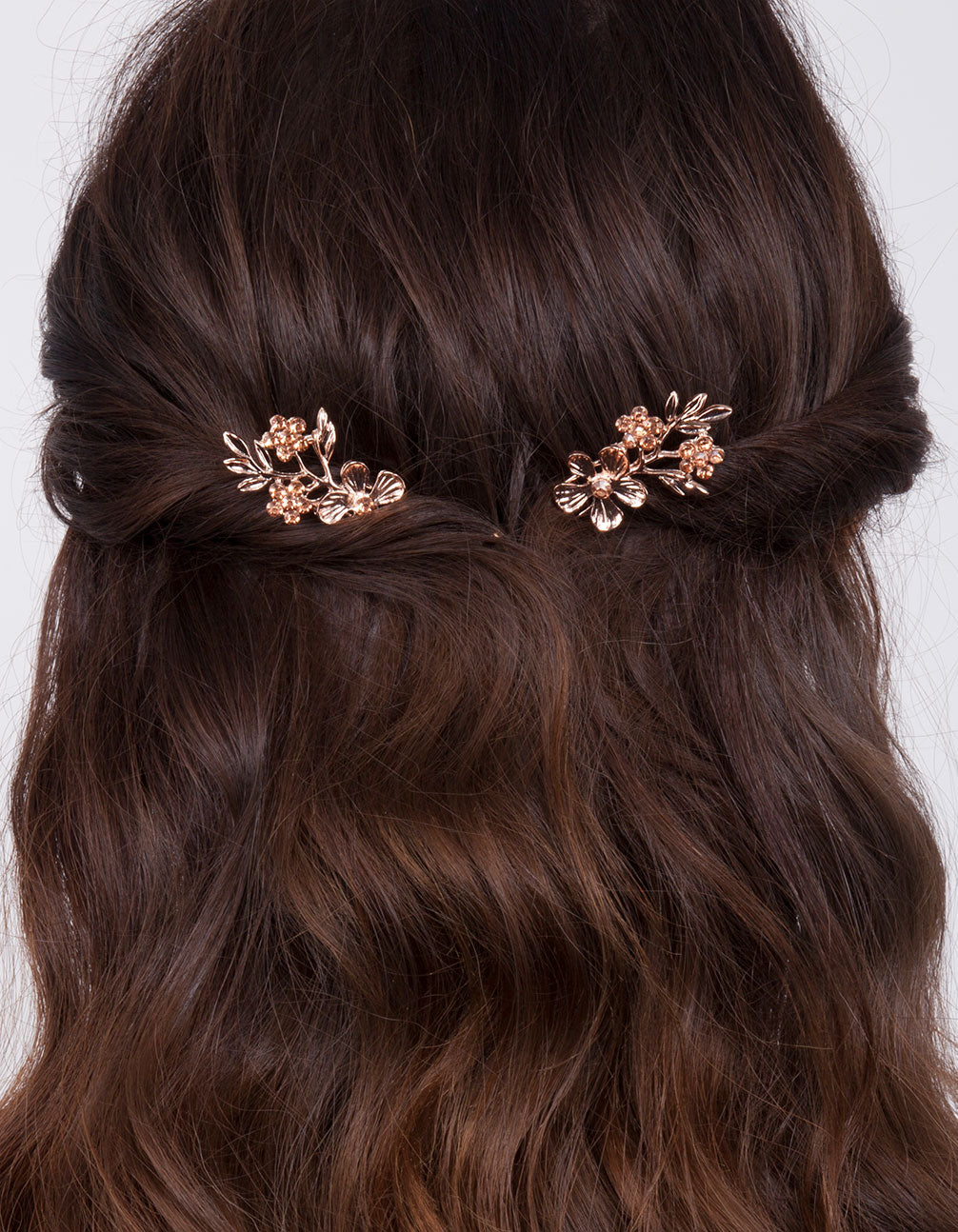 Rose Gold Flower Pins
