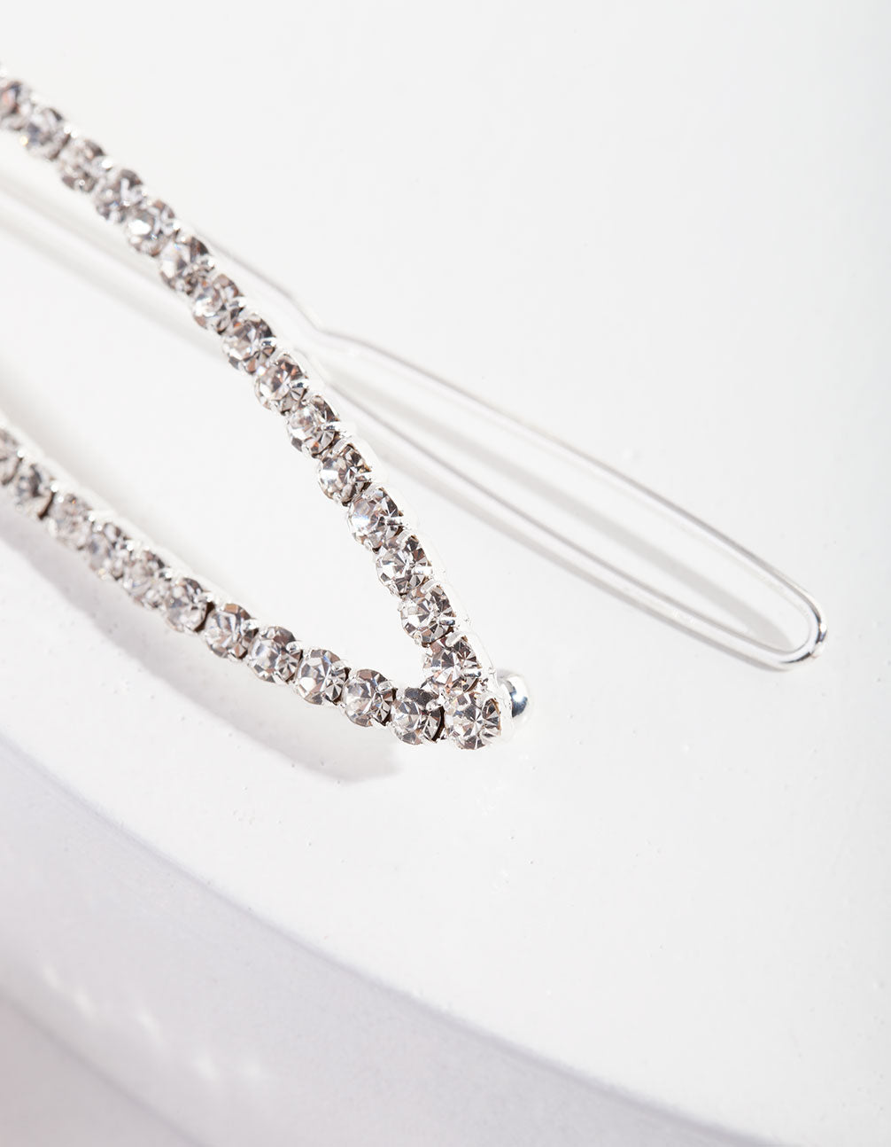 Silver Crystal Open Clip Pack