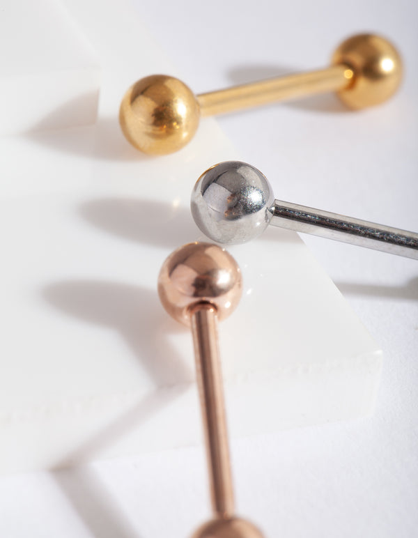 Mixed Metal Tongue Bar Pack