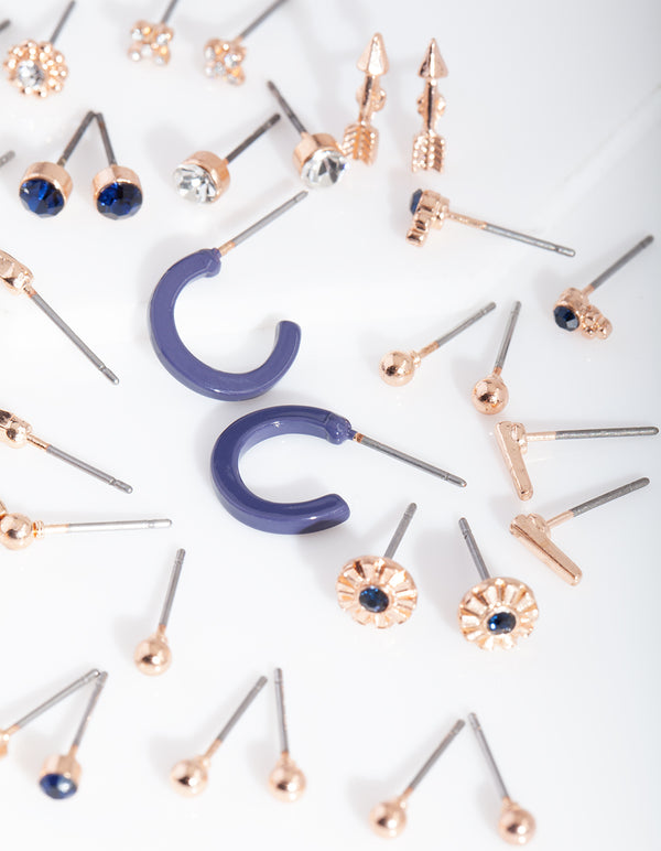 Rose Gold Arrow Stud Earring 20 Pack