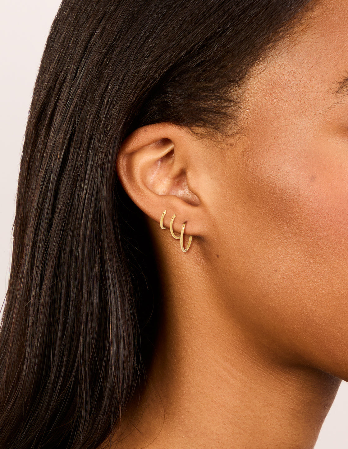 Gold Plated Sterling Silver Classic Hoop Earring Pack