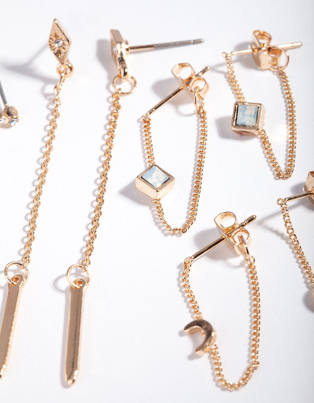 Gold Snake Tassel Earring 6-Pack