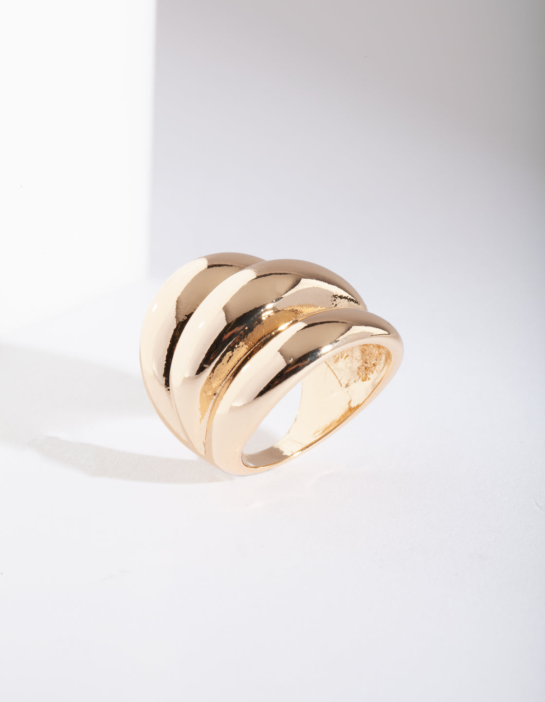 Gold 3 Layer Ring