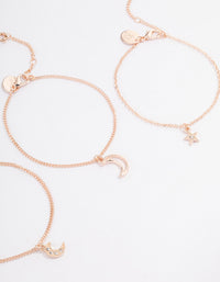 Rose Gold Celestial Bracelet or Anklet Pack - link has visual effect only
