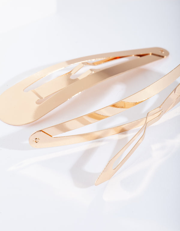 Large Gold Snap Clip Pack