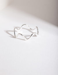Sterling Silver Swiggle Band Ring - link has visual effect only