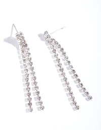Silver Mini diamante Earrings - link has visual effect only