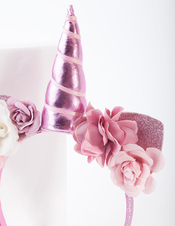 Kids Flower Unicorn Headband