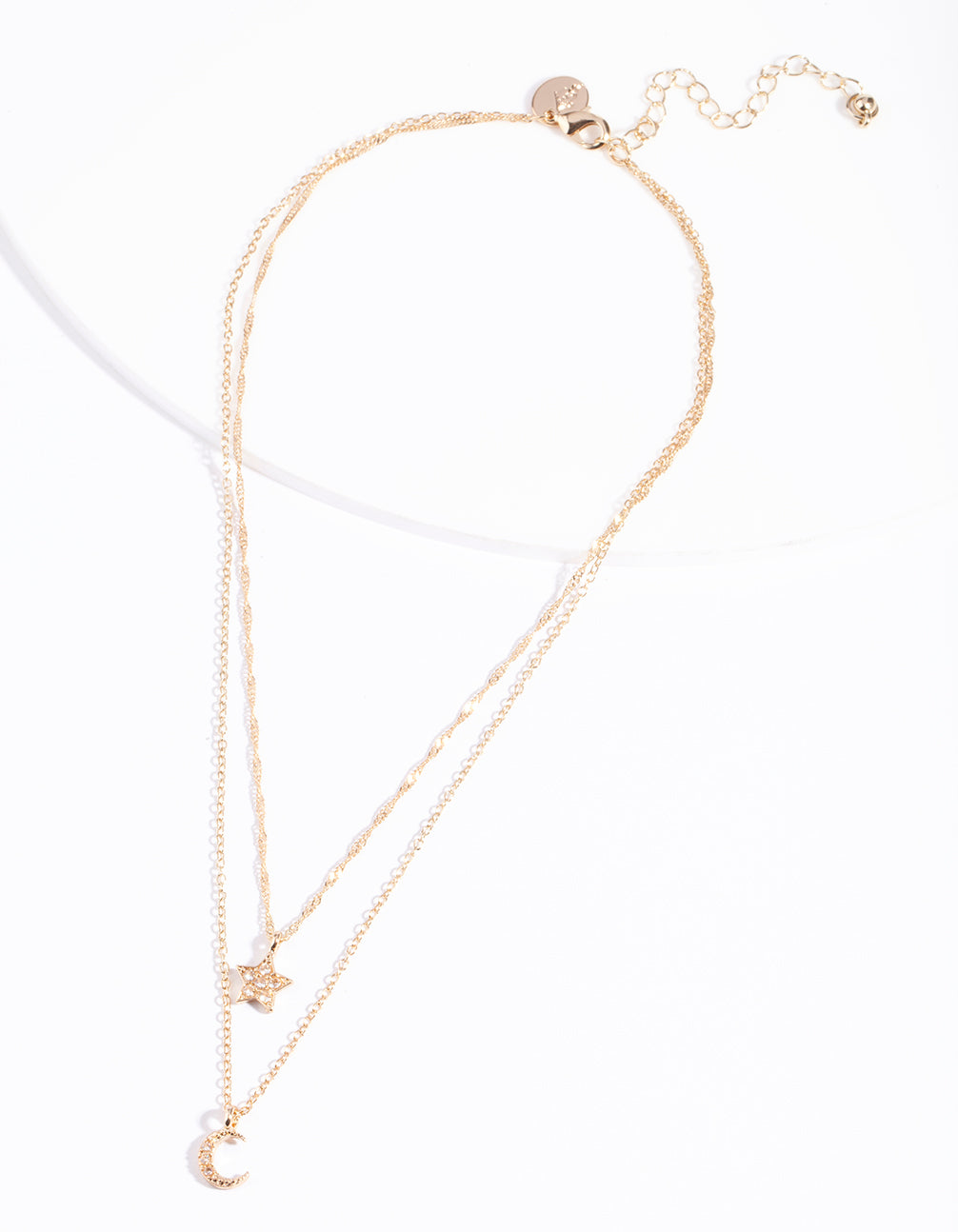 Gold Cubic Zirconia Celestial Necklace