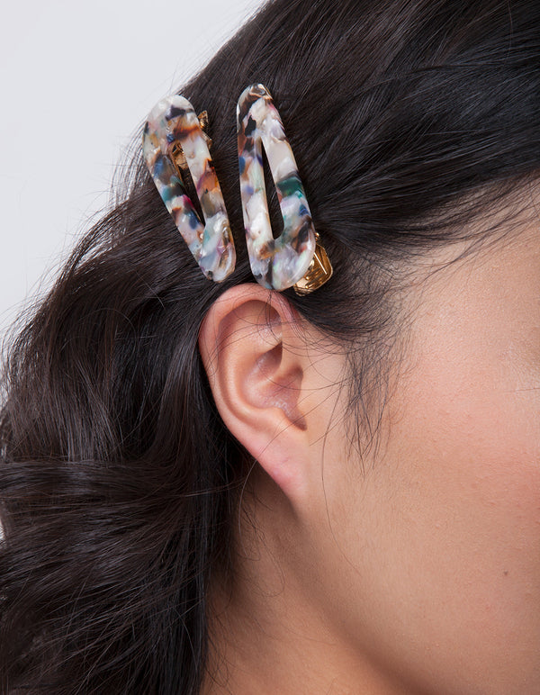 Pastel Multi Colour Hair Clip Pack