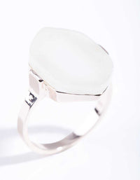 Rose Gold Natural Stone Ring - link has visual effect only