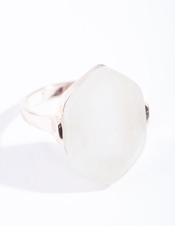 Rose Gold Natural Stone Ring