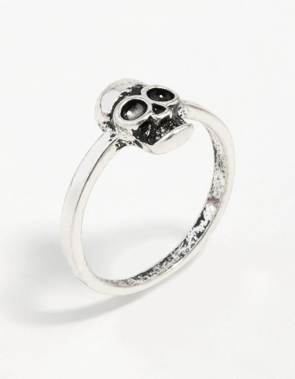 Silver Mini Skull Ring