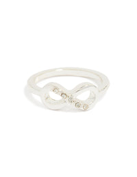 Silver Diamante Infinity Ring - link has visual effect only