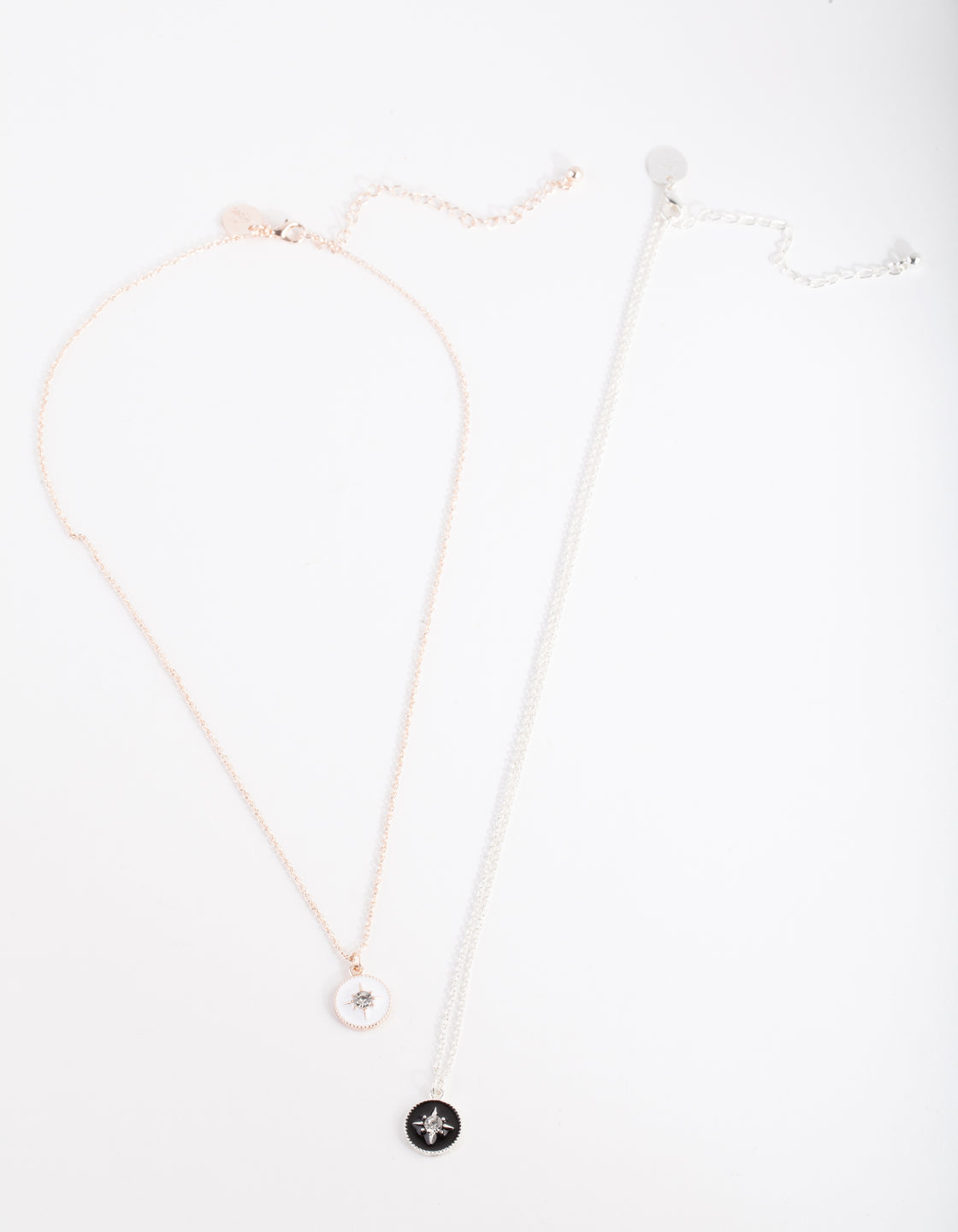 Mixed Metal Noir Blanc Necklace Pack