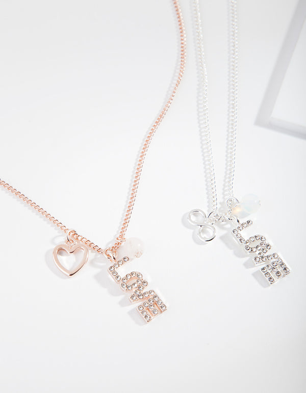 Mixed Metal Semi Precious Necklace Pack