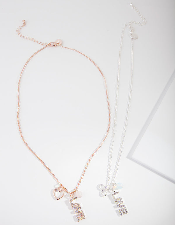 Mixed Metal Semi Precious Necklace Pack