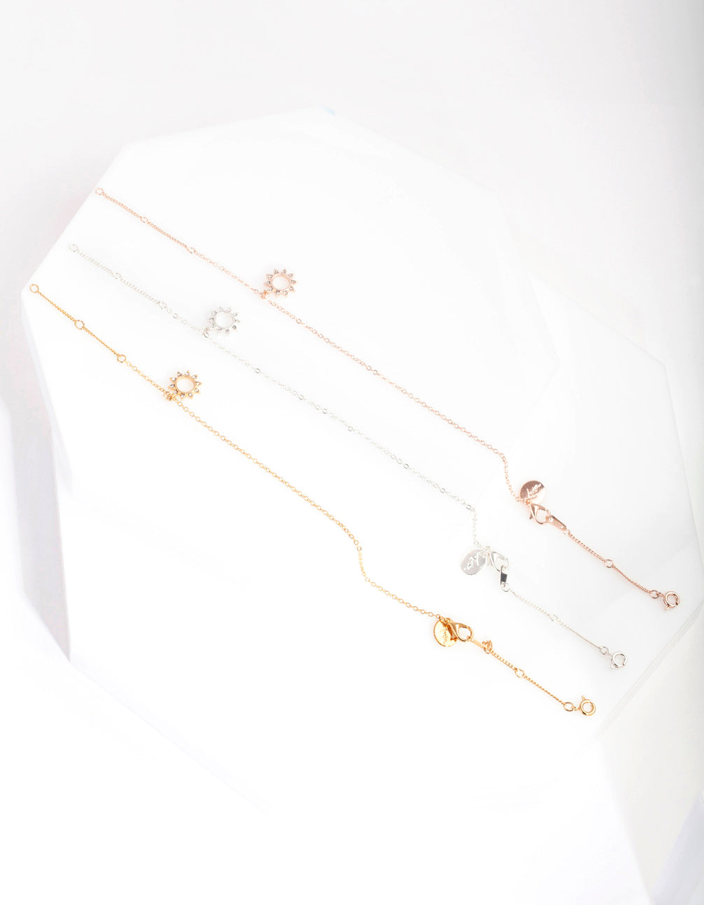 Mixed Metal Sun Bracelet Anklet Pack