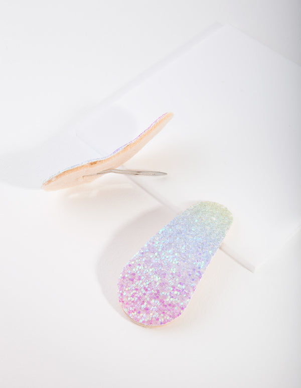 Kids Glitter Ombre Hair Clip Pack