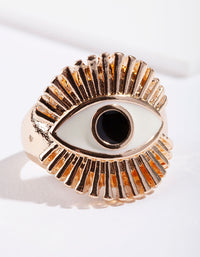 Gold Giant Statement Eye Ring - link has visual effect only